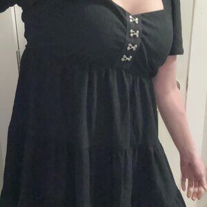 Disturbia Revenge Tiered Crinkle Mini Dress US 10  *DISCONTINUED*